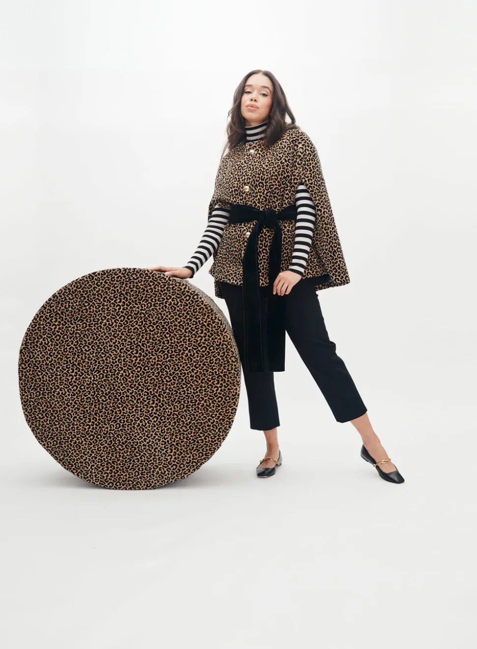 Mae x Scalamandre Selene Cape in Panthera Velvet