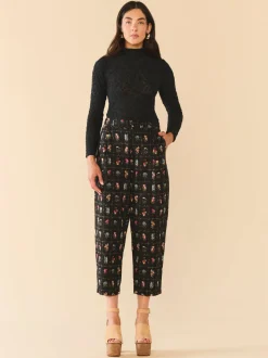 Maeve Pant in Florence Black Floral
