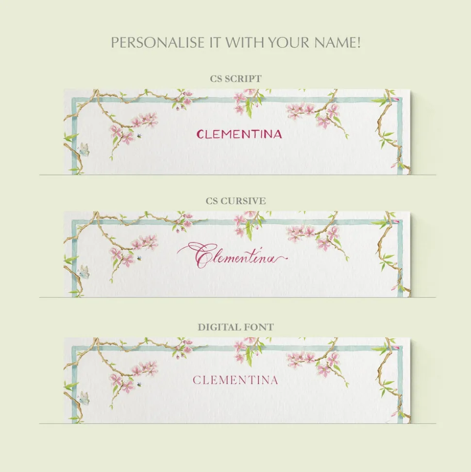 Magnolia Stationery Cards, Personalized Set of 50