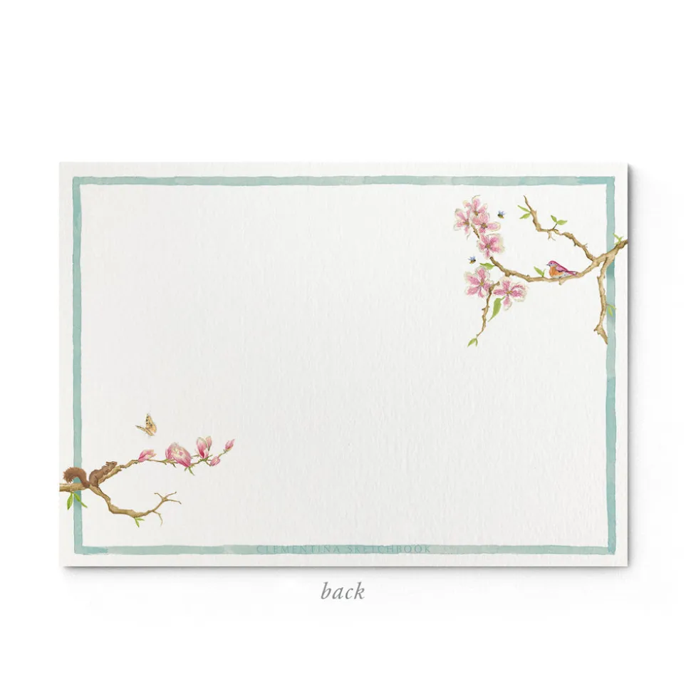 Magnolia Stationery Cards, Personalized Set of 50