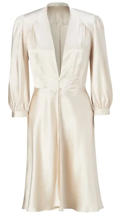 Maia Pearl Silk Robe