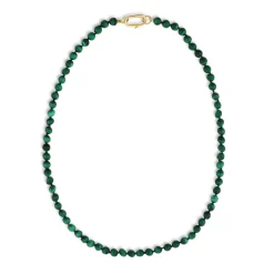 Malachite Knotted Gemstone Strand