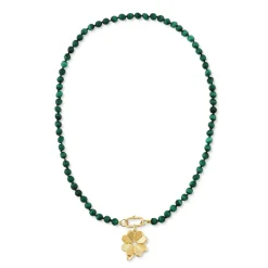 Malachite Knotted Gemstone Strand