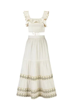Malika Bustier Top in Ivory