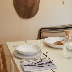 Mallorca Collection Pasta Bowls in Sand Beige, Set of 6