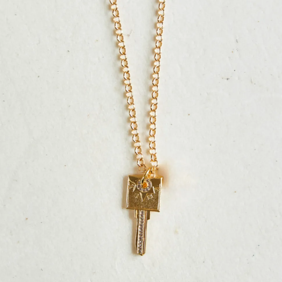 MAMA Compass Key Necklace