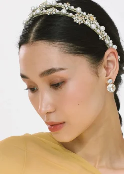 Manon Headband in Crystal Pearl