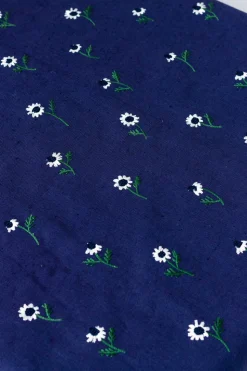 Manzanilla Rectangular Tablecloth in Navy