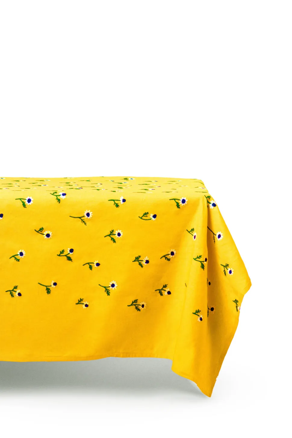 Manzanilla Rectangular Tablecloth in Mustard