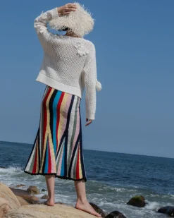 Marathi Skirt in Stripe Multi