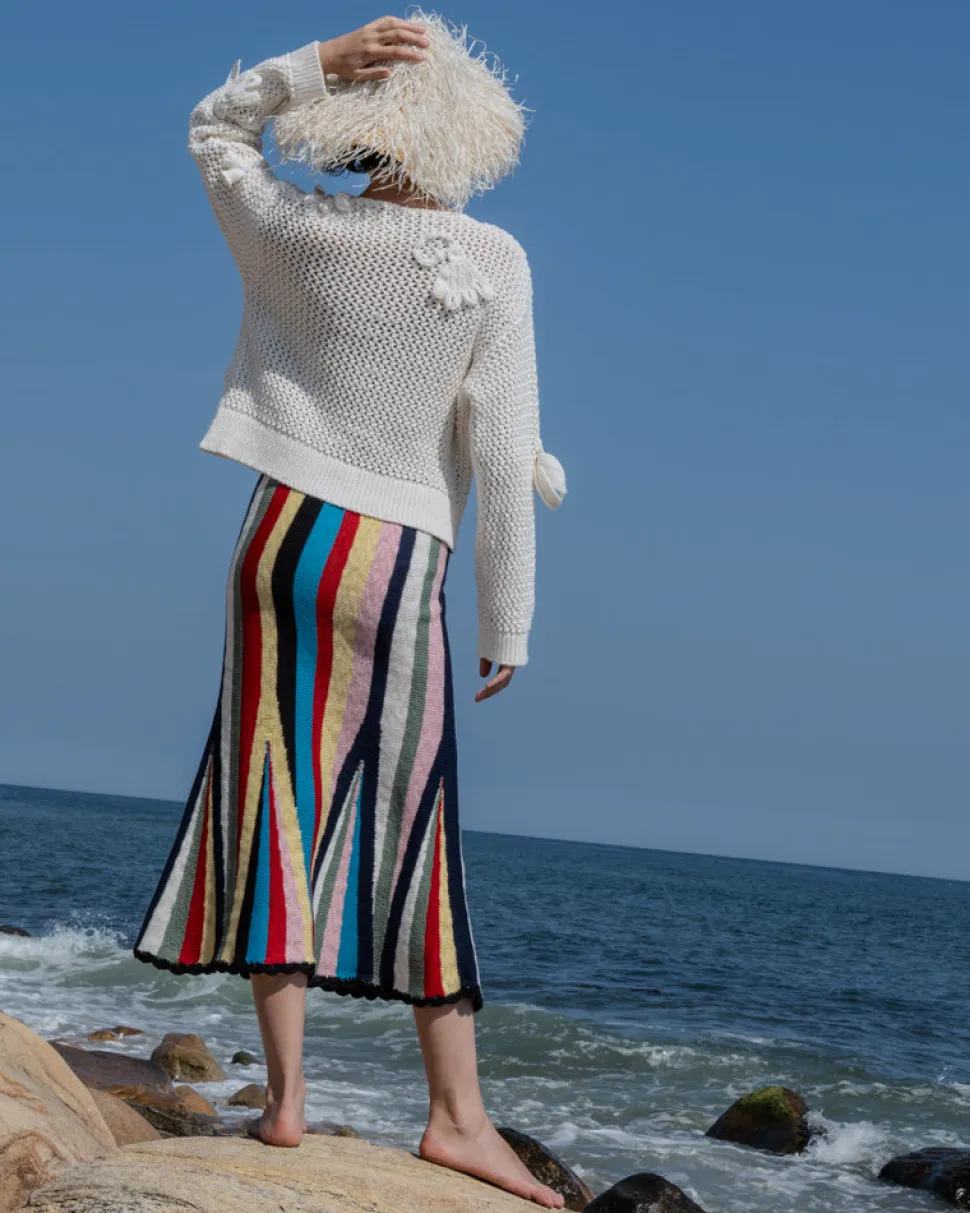 Marathi Skirt in Stripe Multi