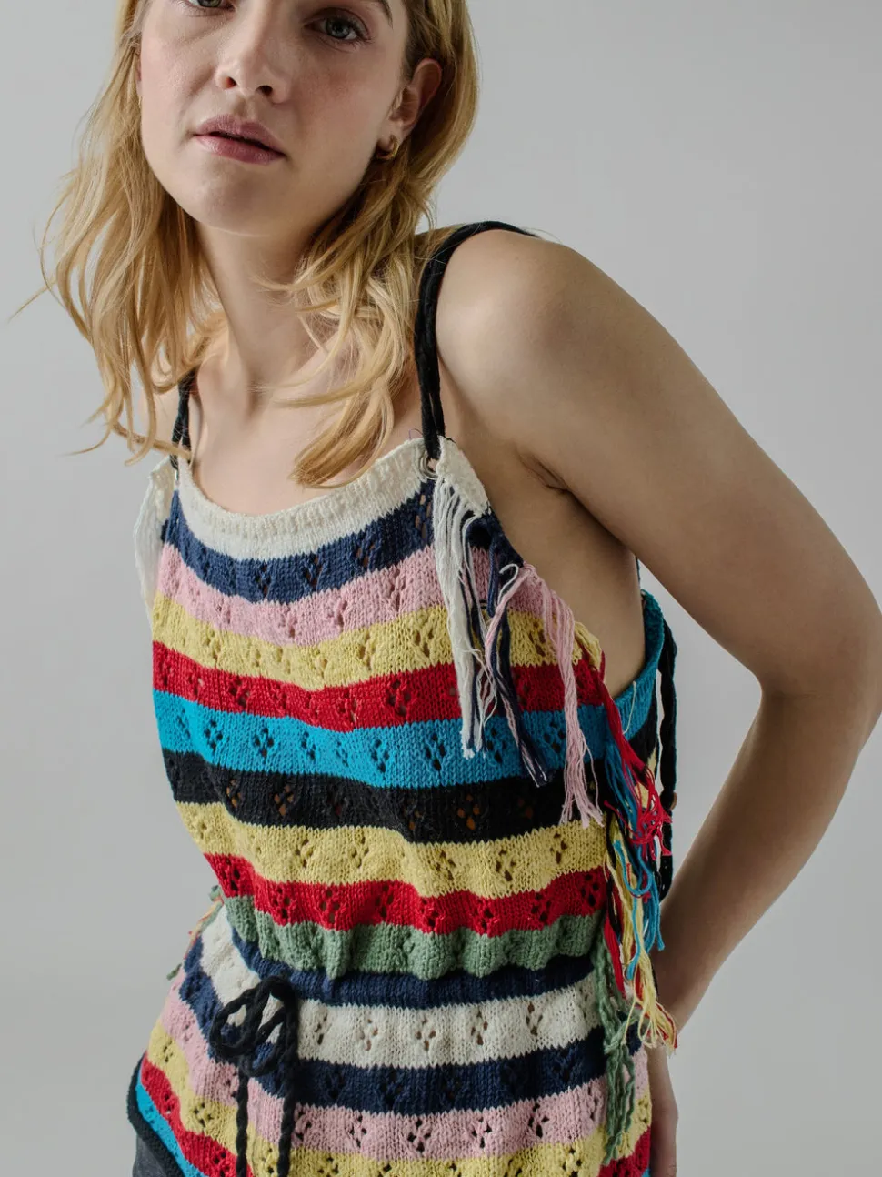 Marathi Tank in Stripe Multi