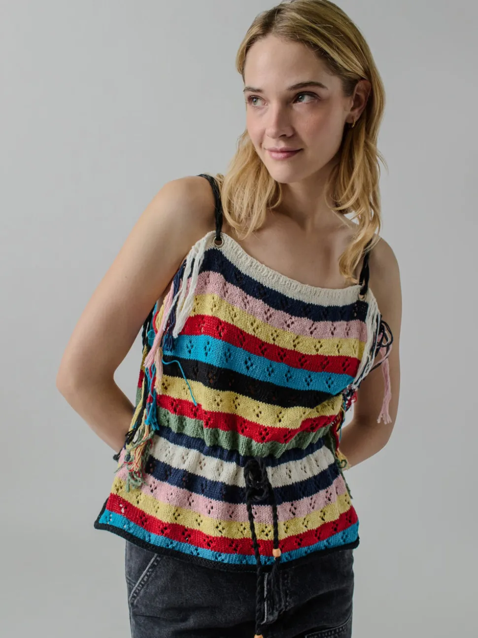 Marathi Tank in Stripe Multi