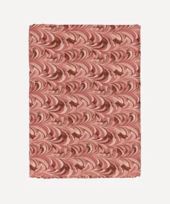 Marble Linen Tablecloth in Pink