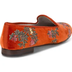 Marble Shimmer Rust Velvet Slipper