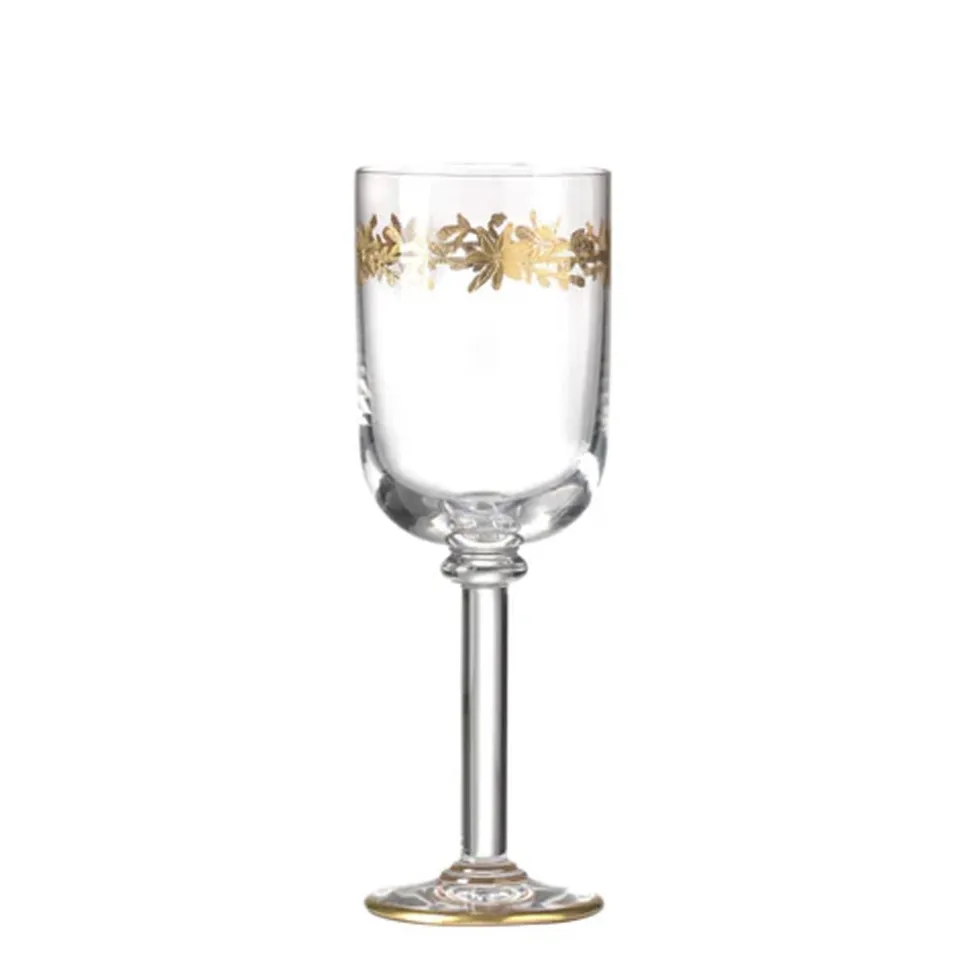 Marchese Water Goblets Gold Thread, Set of 2