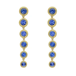 Marguerite Blue Sapphire Earrings
