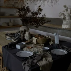 Maria Collection Tablecloth in Dusk Grey