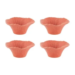 Maria Flor Bowl Hollyhock, Set of 4