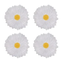Maria Flor Fruit Plate 23" Daisy, Set of 4