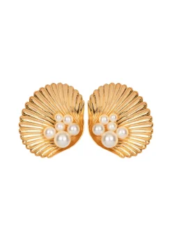 Maricela Earrings in Pearl