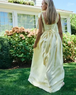 Marie Dress in Butter Yellow