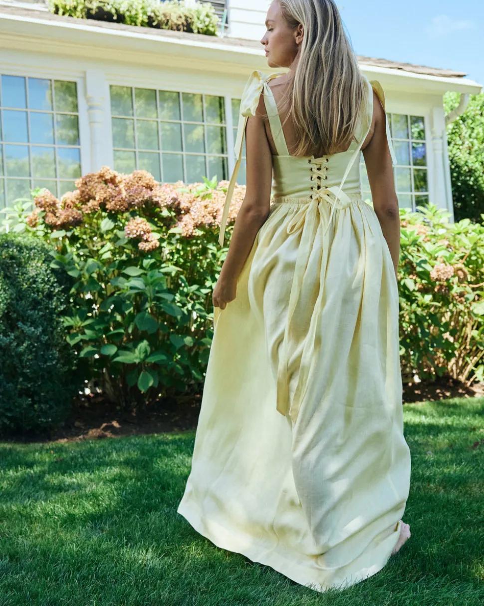 Marie Dress in Butter Yellow