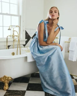 Marie Dress in Powder Blue