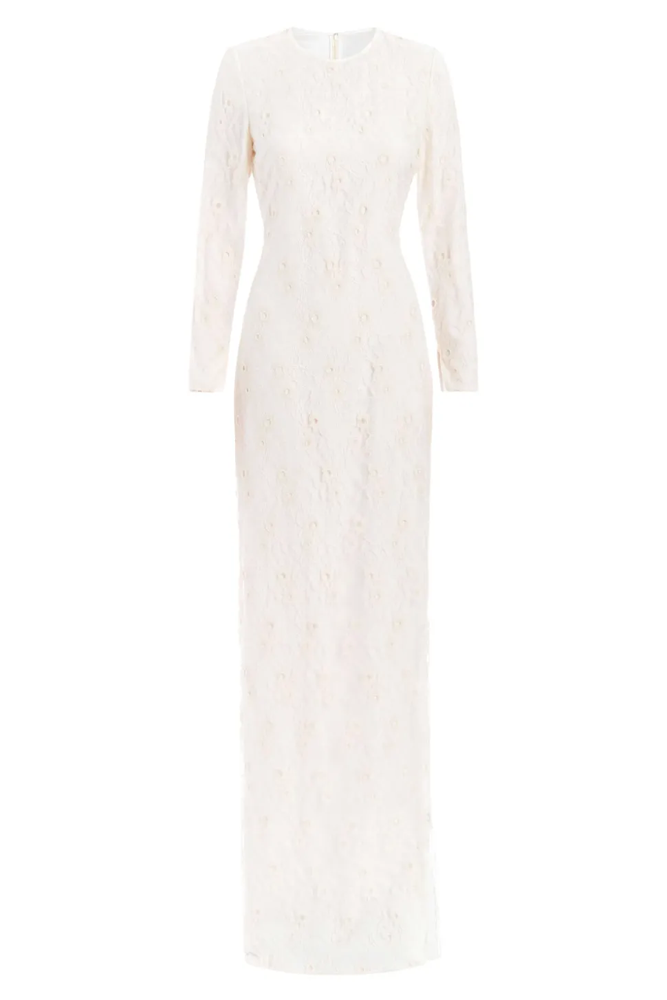 Mariela Ivory Beaded Lace Gown