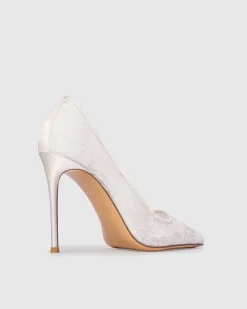 Marina 100 in White Sequin Lace