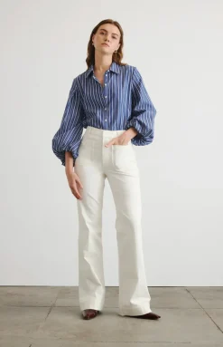 Marina Stripe Top in Maritime Blue & White
