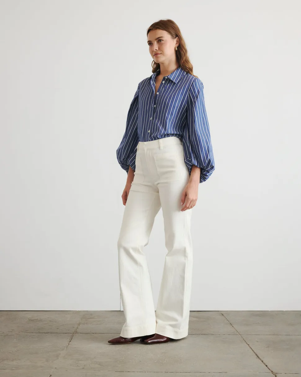 Marina Stripe Top in Maritime Blue & White