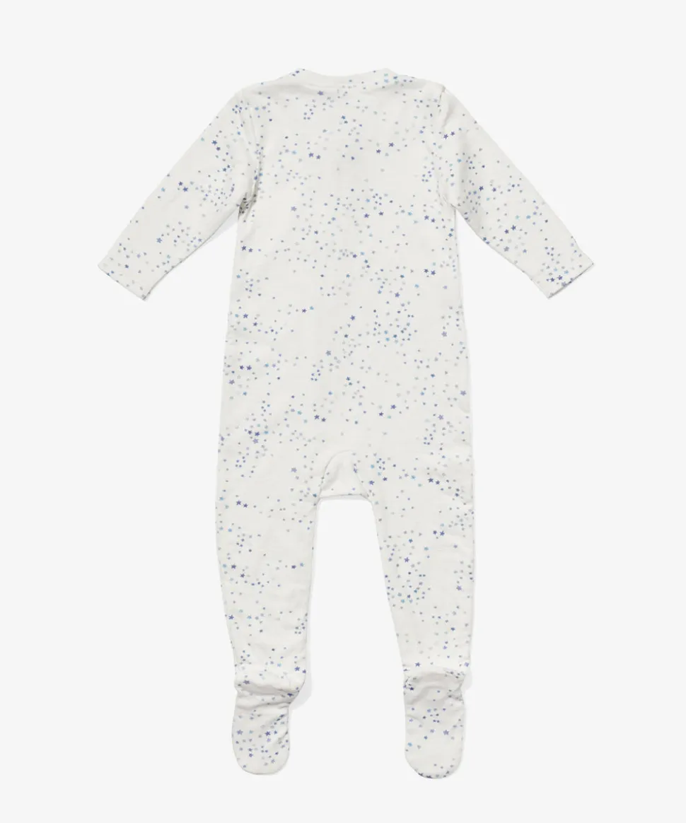 Marley Zip Footie in Blue Star
