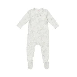 Marley Zip Footie in Seafoam Star