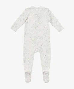 Marley Zip Footie in Seafoam Star