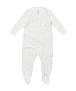 Marley Zip Pajama in Seafoam Hearts