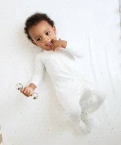 Marley Zip Pajama in Seafoam Hearts