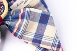 Marseille Indigo Plaid Napkin Rings in Blue, Set of 4