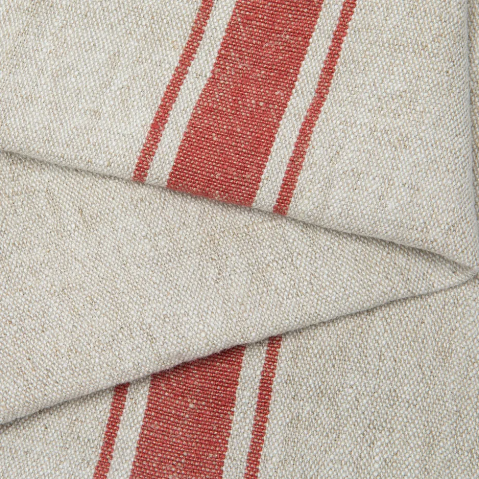 Marseille Napkins in Olive Green & Natural, Set of 4
