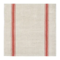 Marseille Napkins in Olive Green & Natural, Set of 4