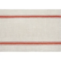Marseille Tea Towels in Olive Green & Natural, Set of 2