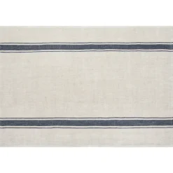 Marseille Tea Towels in Olive Green & Natural, Set of 2