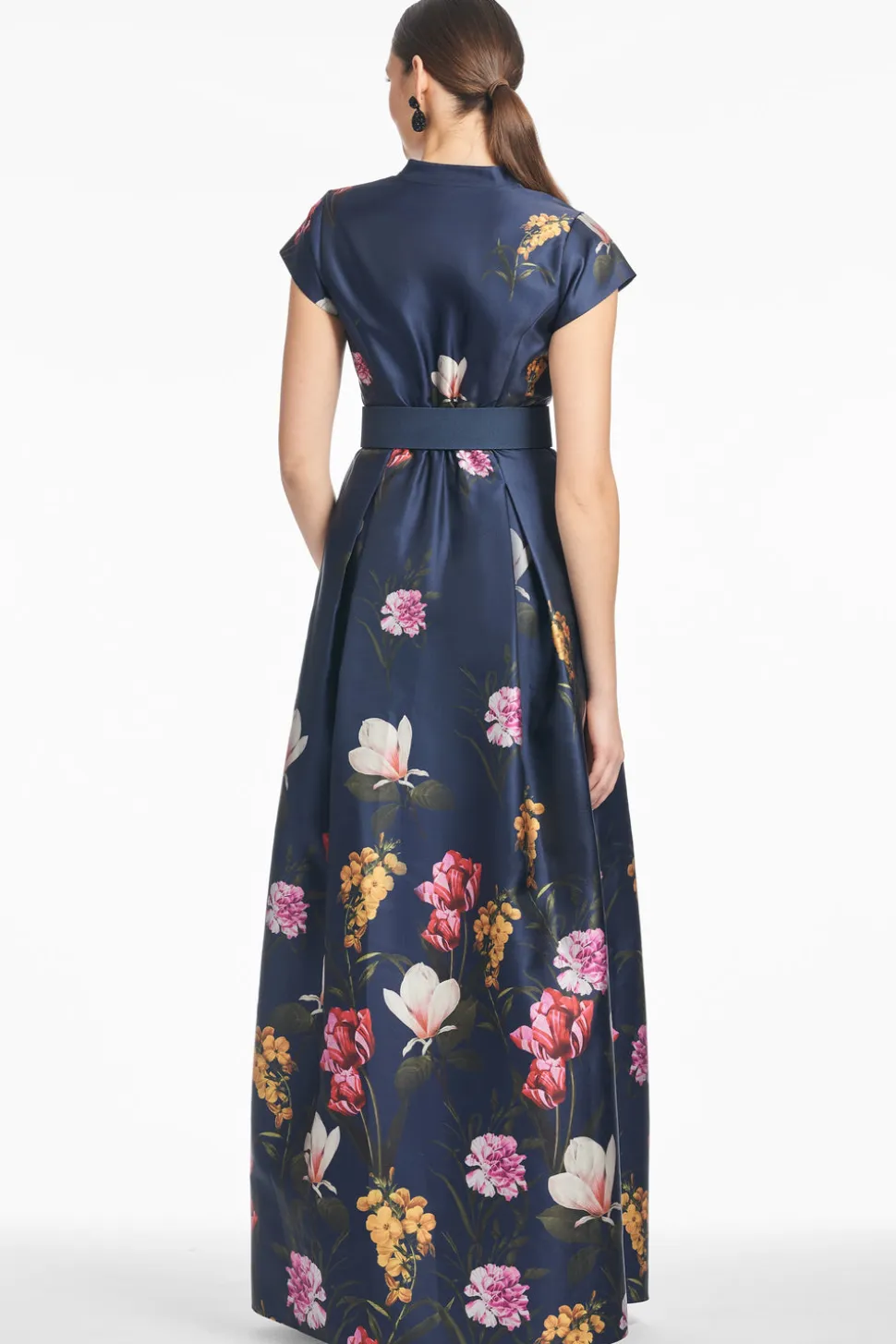 Marta Gown in Dark Midnight Garden