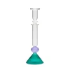 Martini Glass Candlestick in Teal