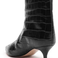 Maryana Lo Crocodile-Embossed Leather Boot