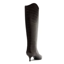 Maryana Lo Wide Boot in Dark Chocolate