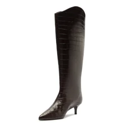 Maryana Lo Wide Boot in Dark Chocolate