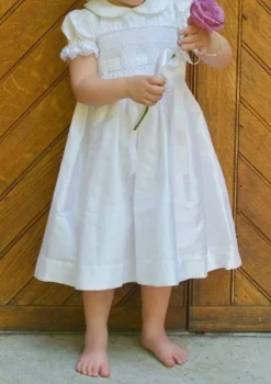 MaryBella Smocked Silk Dress