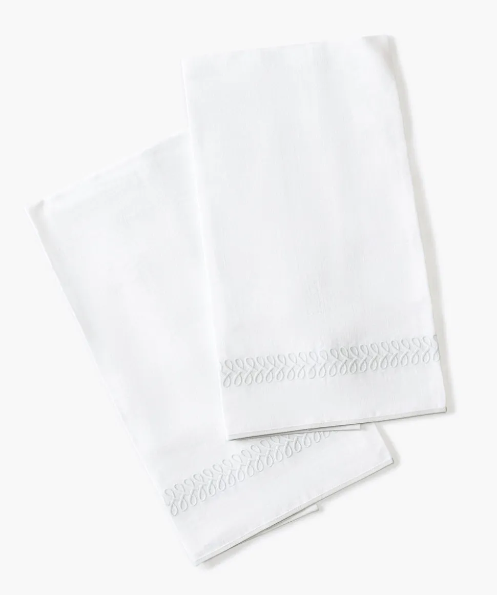 Matouk Schumacher Astor Braid Guest Towels, Set of 2