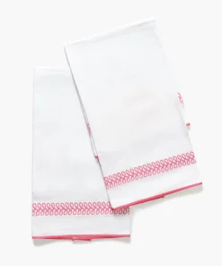 Matouk Schumacher Astor Braid Guest Towels, Set of 2